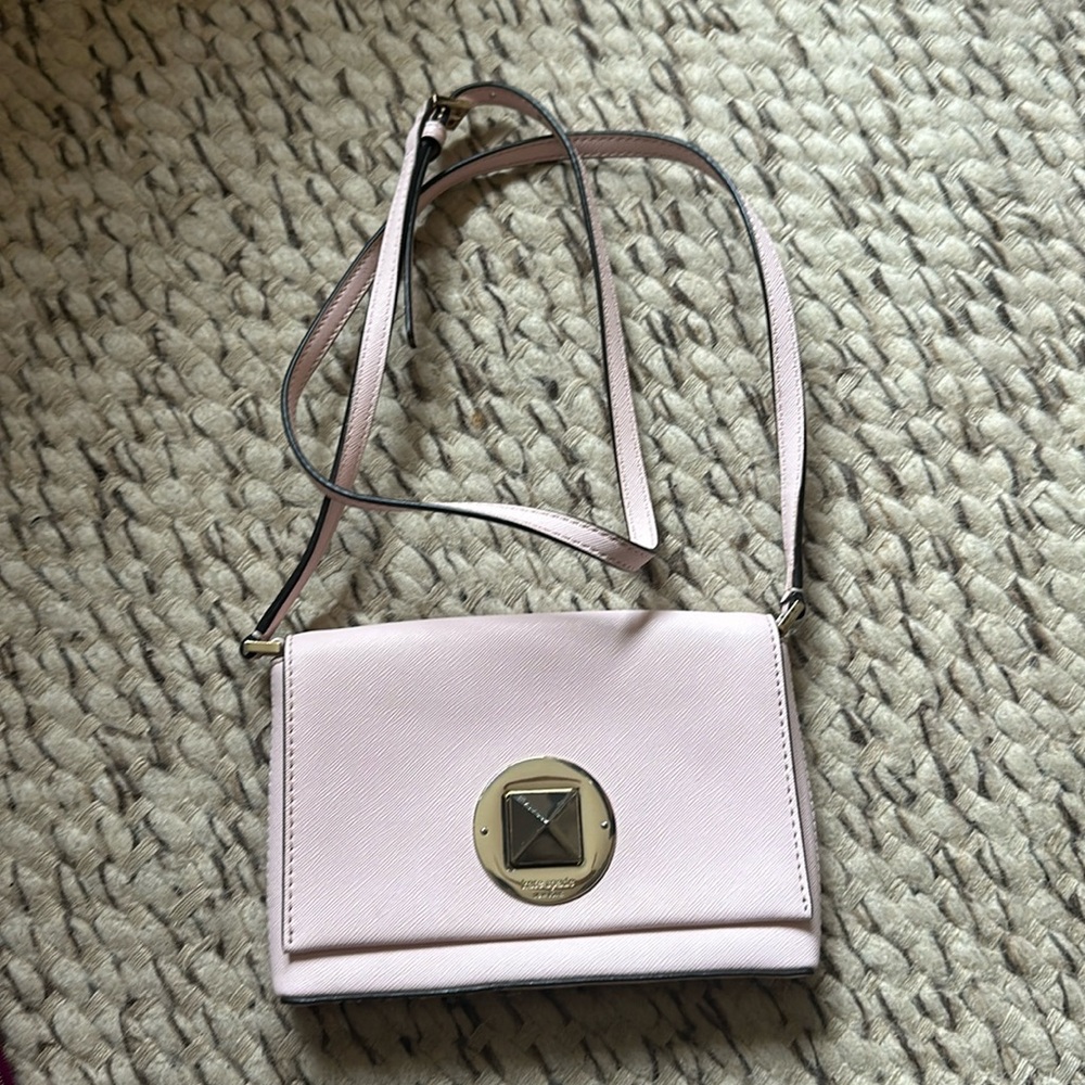 Baby Pink Late Spade Cross Body